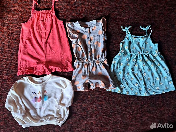 Вещи для девочки пакетом 86 92