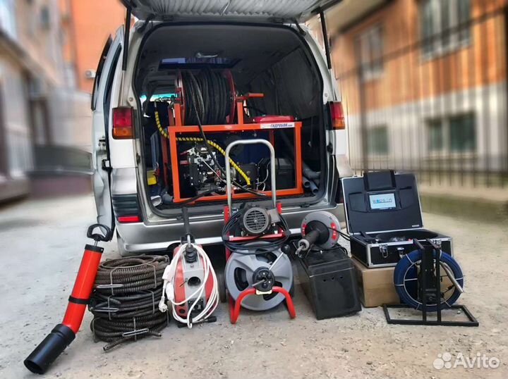 Прочистка канализации, устранение засоров