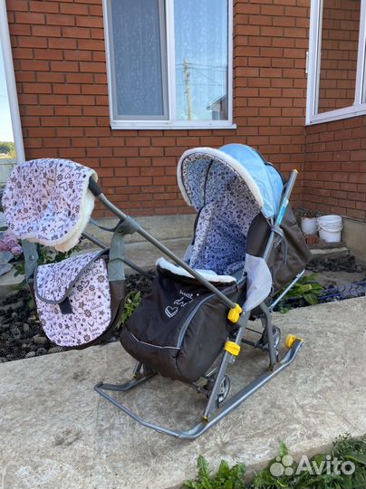 Коляска санки nika