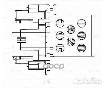 Резистор э/вент. охл. для а/м PSA 307 (00) /308