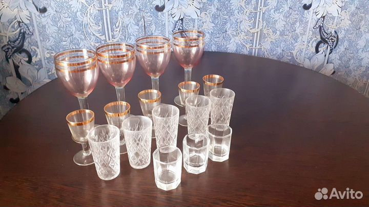 Хрустальные фужеры,стопки