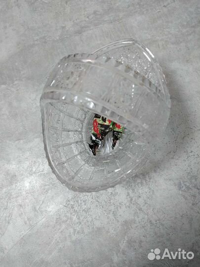 Хрустальная ваза,Богемия,1970- 1979гг