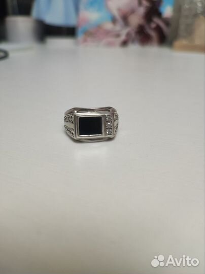 Мужской перстень серебро
