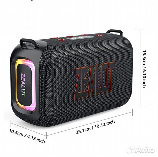 Блютуз колонка zealot 50 w