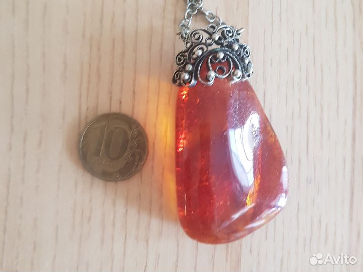 Кулон янтарь СССР