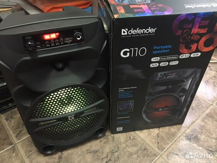 Большая колонка Bluetooth, AUX, Radio FM