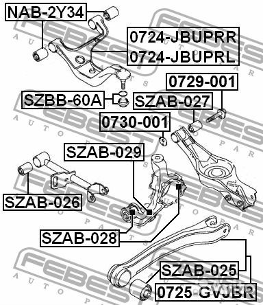 Болт эксцентрик suzuki grand vitara 06-14