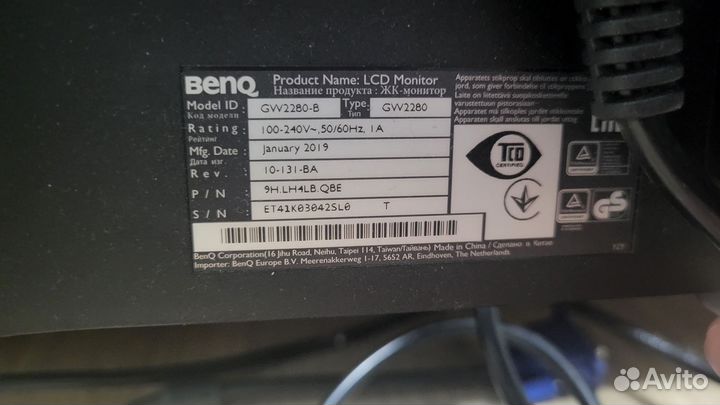 Монитор benq