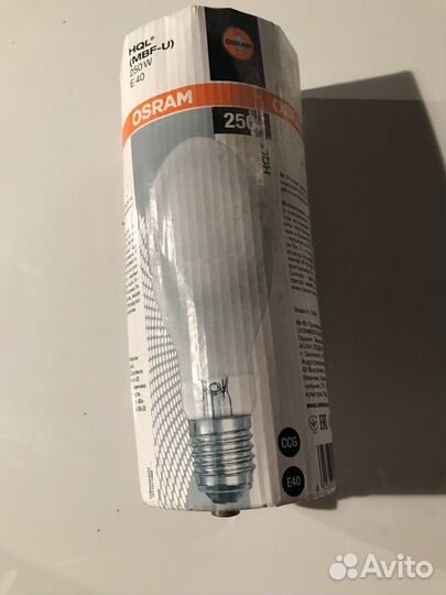 Лампа дрл 250 W osram HQL (MBF-U) E 40