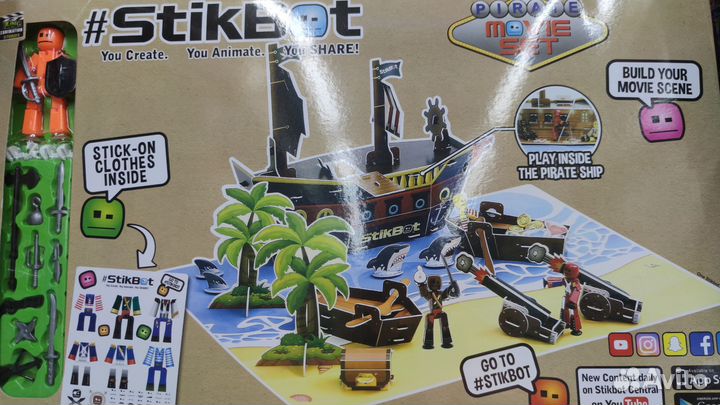 Стикботы Пиратский Корабль