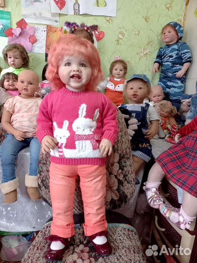 Большая кукла реборн Адэль