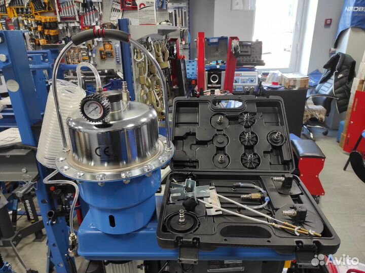 Пневматическая установка для замены тормозн. жидк