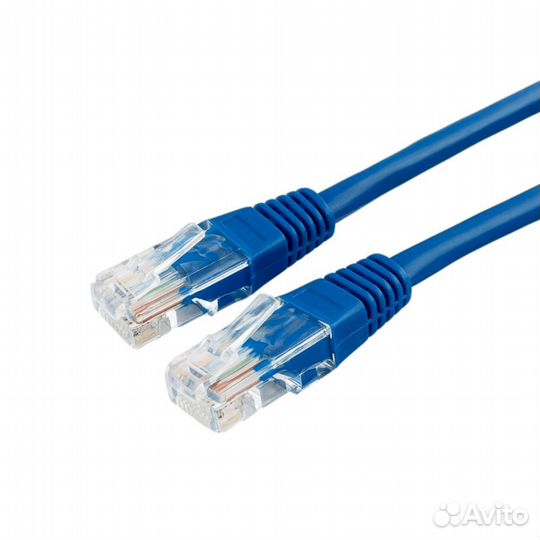 Патч-корд UTP кат.5, 10м, медный (синий)
