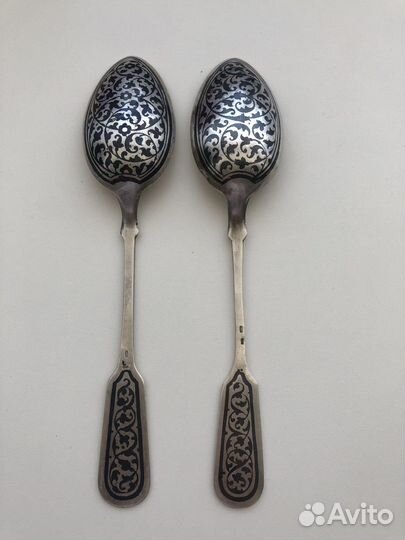Столовые ложки серебро 875 пробы
