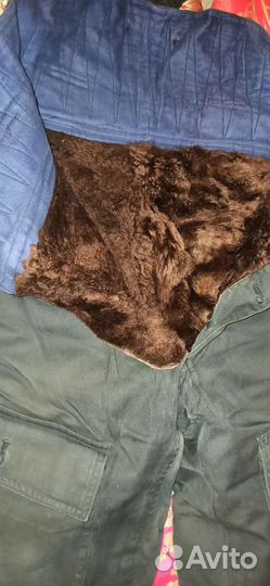Зимний комбинезон мужской на натуральной овчине