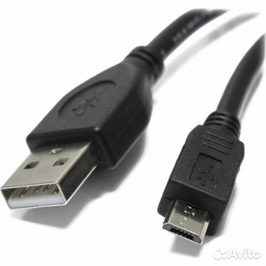 Кабель USB 2.0 A-micro-B 0.8м 1.0A, комплект 10шт