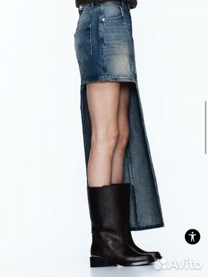 Юбка джинсовая Zara M новая с биркой
