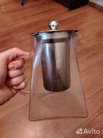 Квадратный заварочный чайник