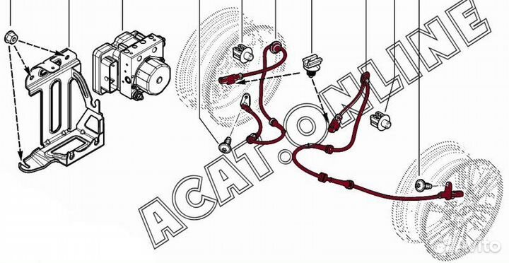 Датчик ABS задний Vaz LADA Vesta седан 21129 2017