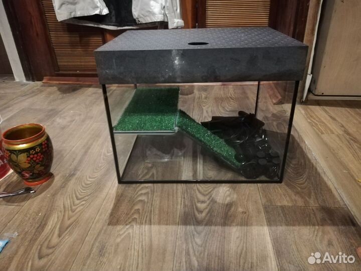 Аквариум для черепахи с фильтрами