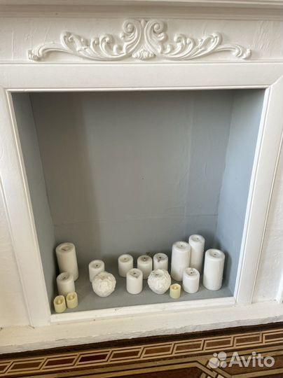 Камин со свечами