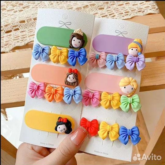 Заколка для волос для девочек (2 шт)