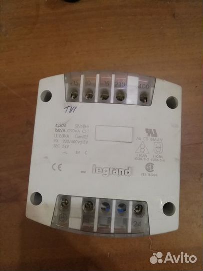 Трансформатор однофазный Legrand 230-400/24В 160ва