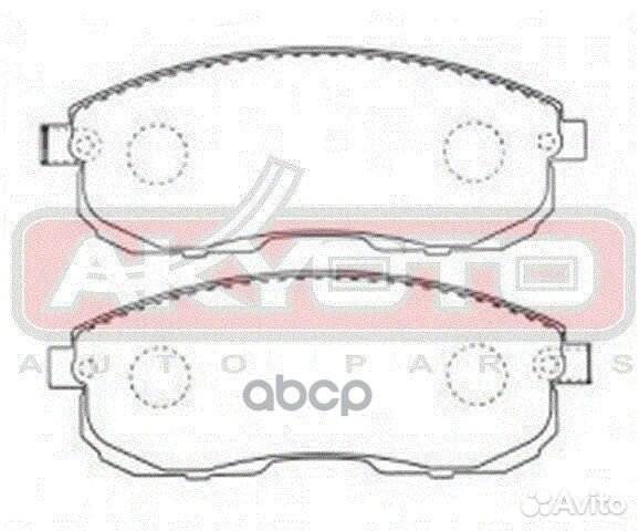 Колодки тормозные дисковые передние AKD-2162 AK