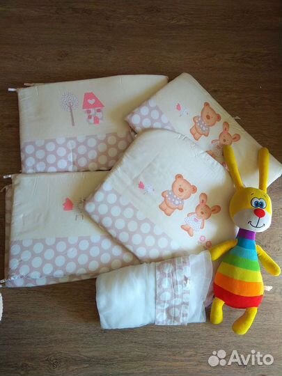 Бортики в кроватку Perina балдахин постельн. белье