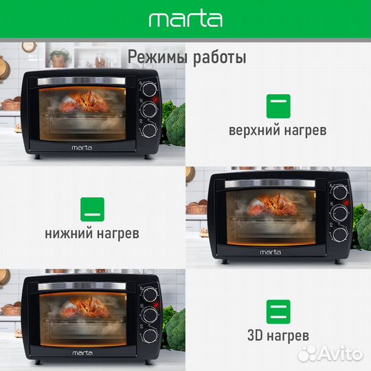 Новая духовка мини-печь 23л