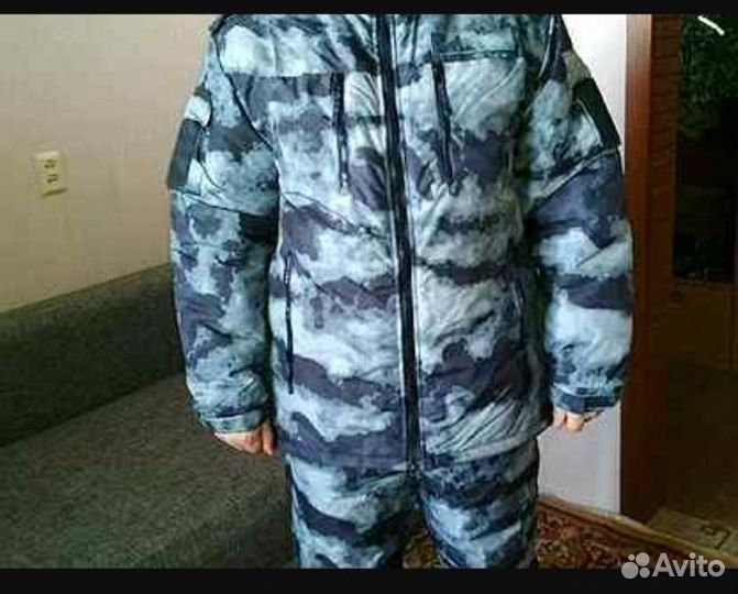 Бушлат и болоники синий мох