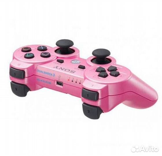 Джойстик для игровой приставки PS 3 розовый
