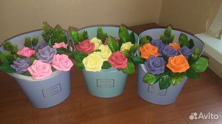 Мыльные букеты