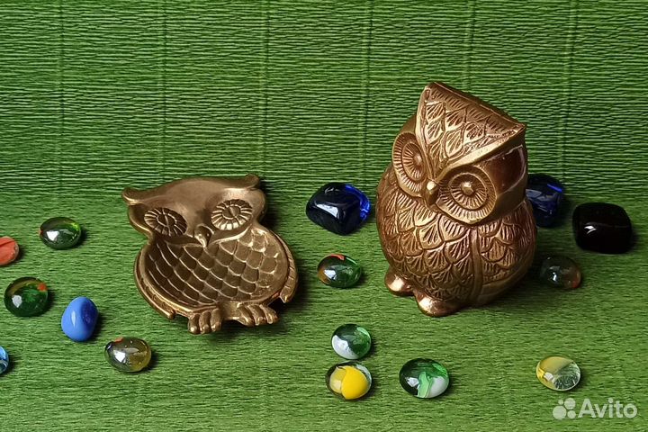 Статуэтка металлическая Сова