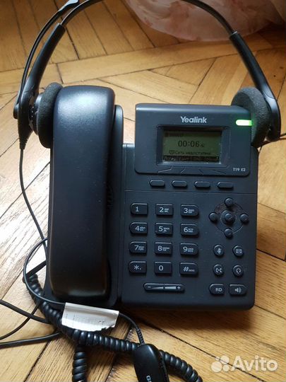 Телефон Yealink SIP-T19 E2 + гарнитура Jabra HSC02