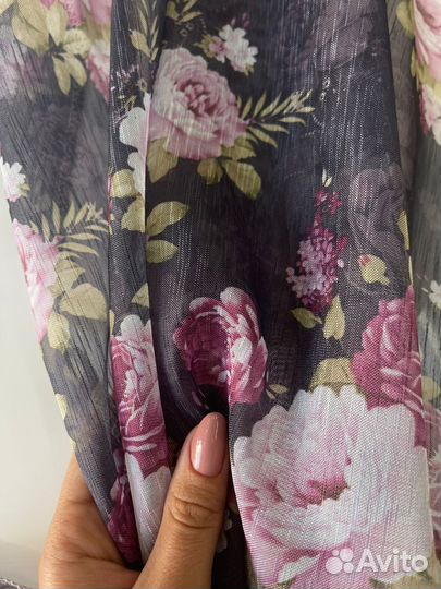 Тюль с принтом