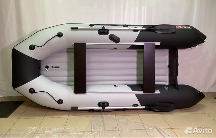 Лодка пвх Таймень LX 3400 нднд Графит/светло-серый