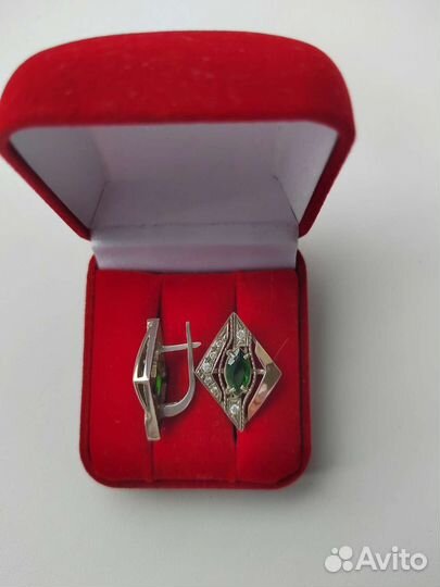 Серьги серебро