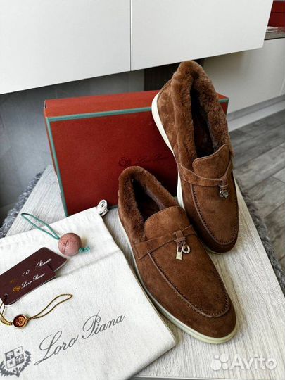 Loro Piano лоферы с мехом