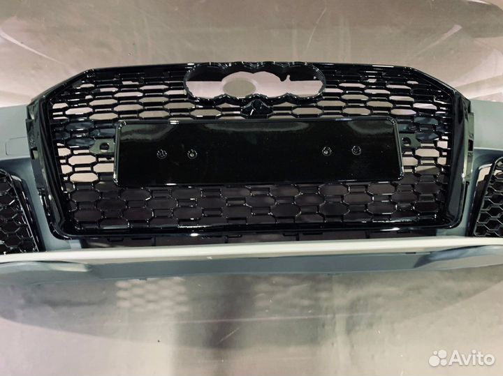 Передний бампер Audi A4 B9 в стиле RS дорестайлинг