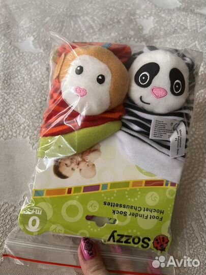 Погремушки носочки и браслетики