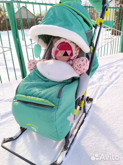 Санки коляска ника 7 3