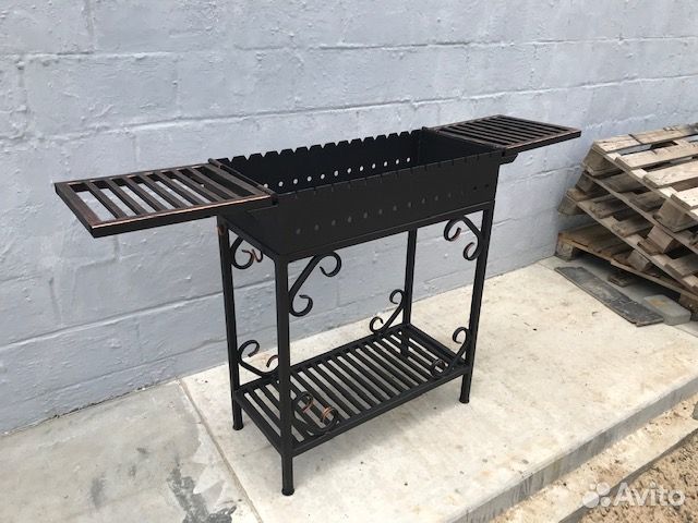 Мангал № 0004/3 из 3мм с откидными столиками
