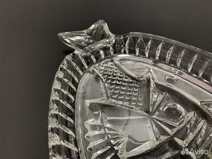 Селедочница хрусталь Ваза хрустальная СССР Хрустал