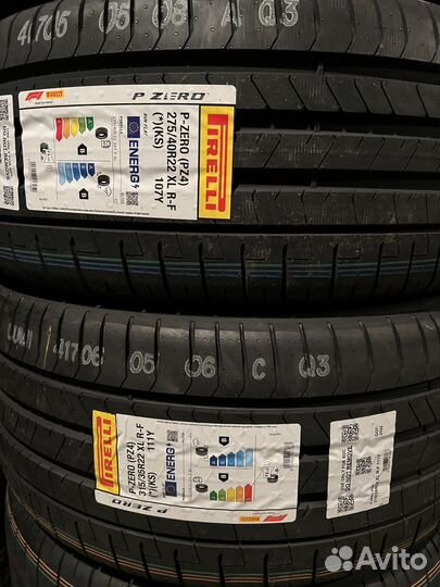Pirelli P Zero 315/35 R22 и 275/40 R22 111Y