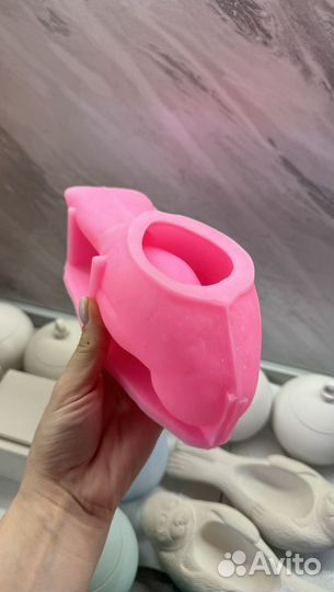 Силиконовая форма (молд) для гипса нерпа