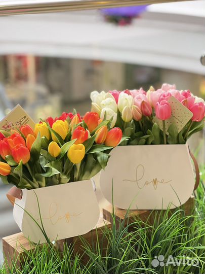 Тюльпаны искусственные премиум силикон