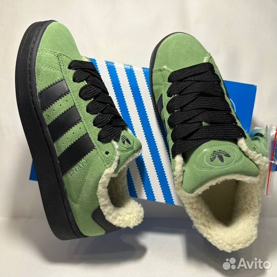 Зимние кроссовки Adidas Campus 00s LUX замша новые