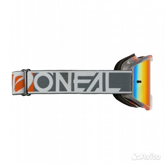 Мото-очки Oneal B-10-duplex-V24 Orange-iridium