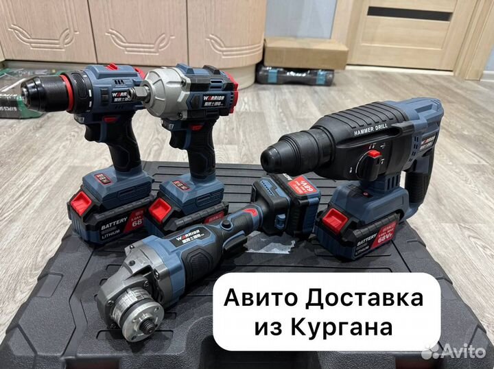 Набор аккумуляторного инструмента Warrior 4 в 1 (Арт.23434)